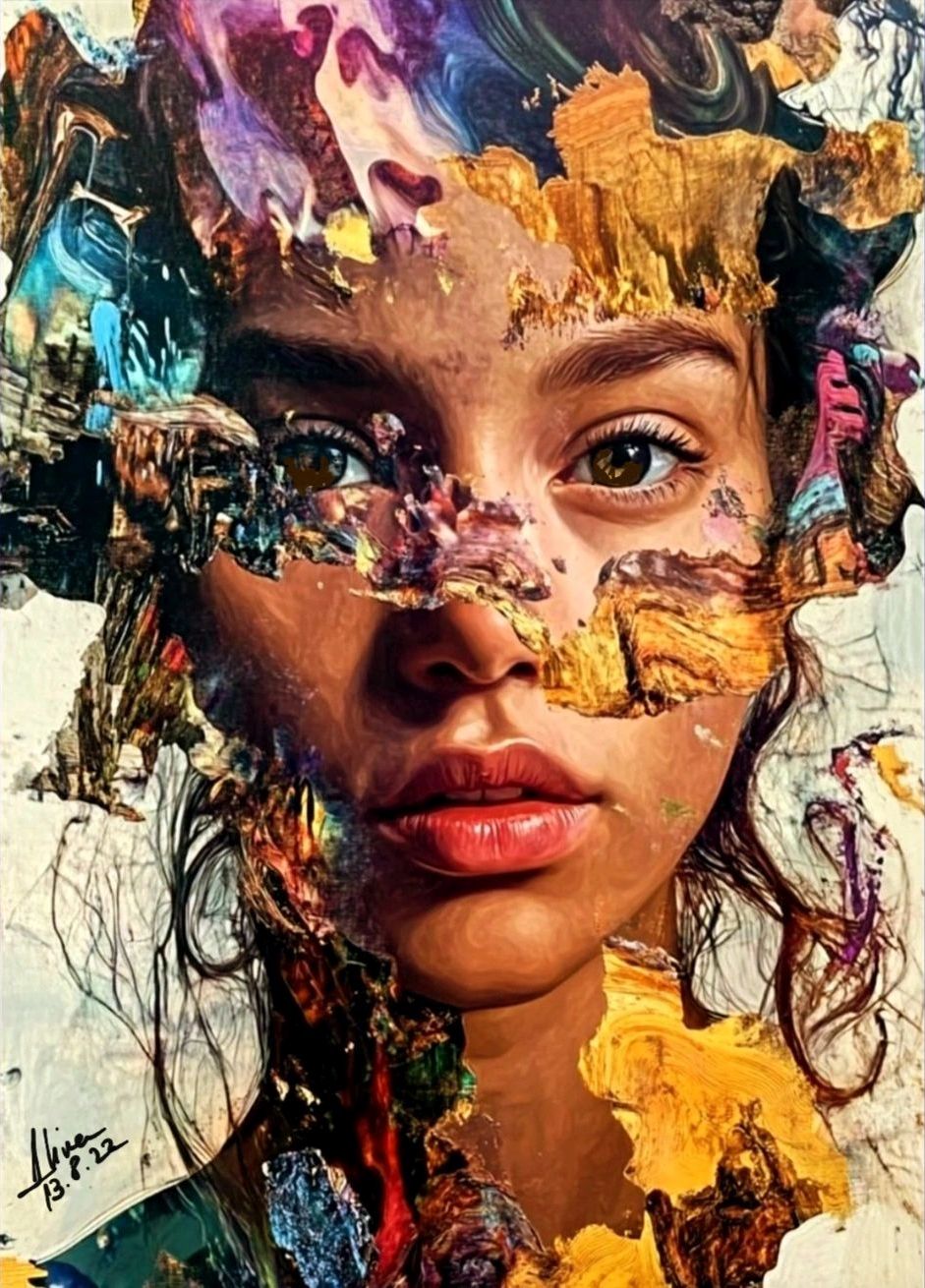 ArteDiAlina.com painting: We are such stuff as colors are made of